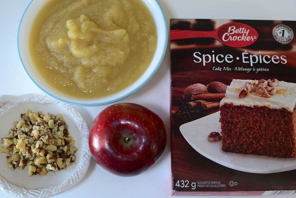 4 Ingredient Spice Cake Apple Muffins EazyGrub