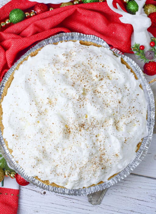 5 Ingredient No Bake Eggnog Pie EazyGrub