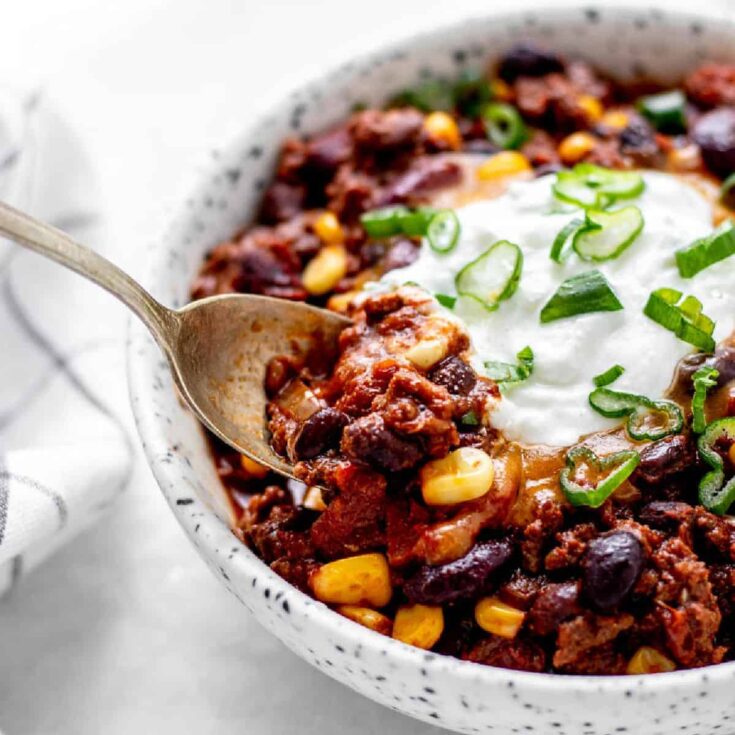 Image for High Protein Chili {Kid-friendly, Slow Cooker}