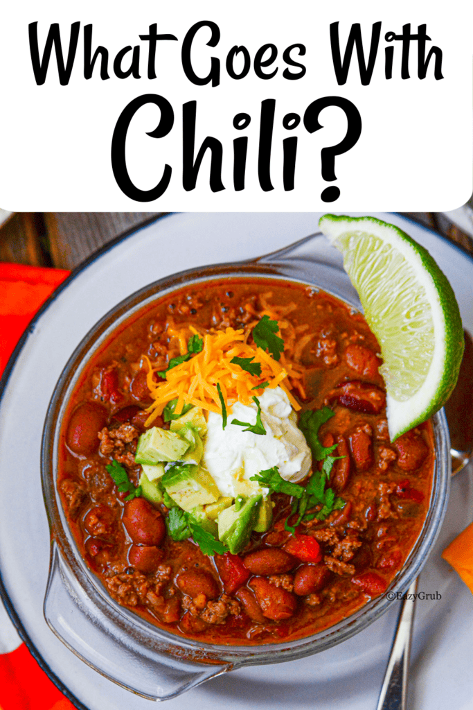 What goes with chili pinterest pin