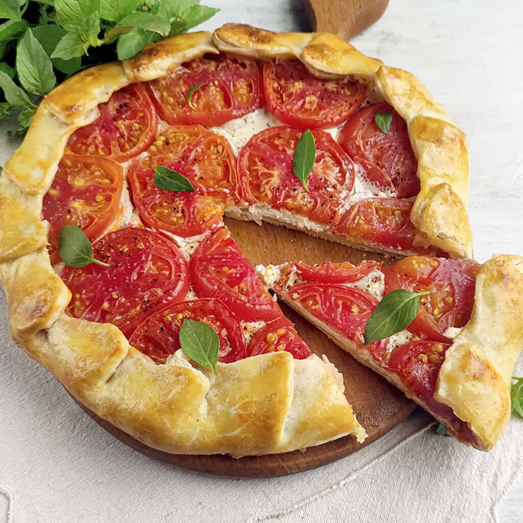 Tomato and cheese galette square image