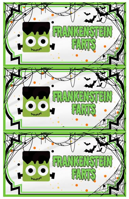 Frankenstein fart labels