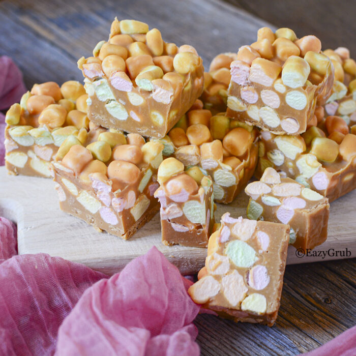 a square image of the 4 ingredient confetti squares