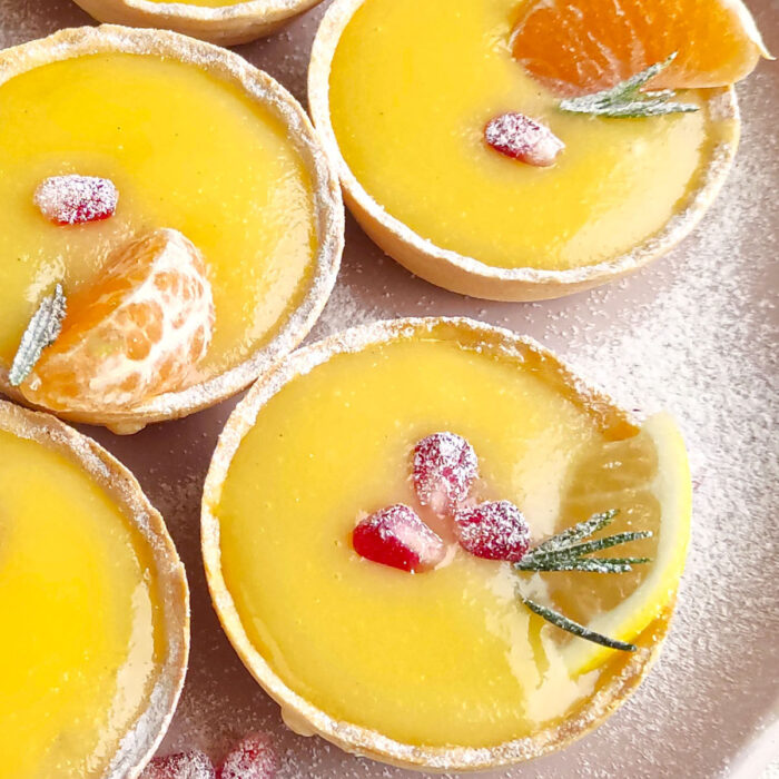 2 ingredient lemon tarts square image