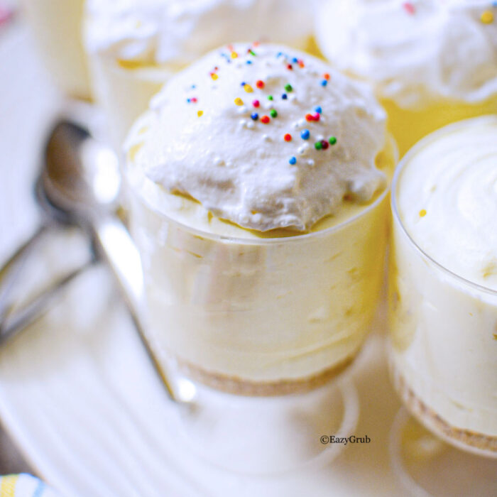 Lemon cheesecake cups eazygrub square image