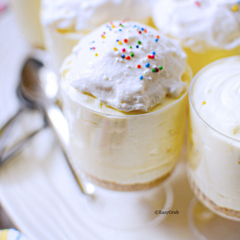 Lemon cheesecake cups eazygrub square image