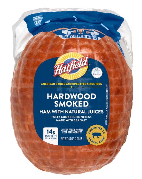 boneless ham in the package