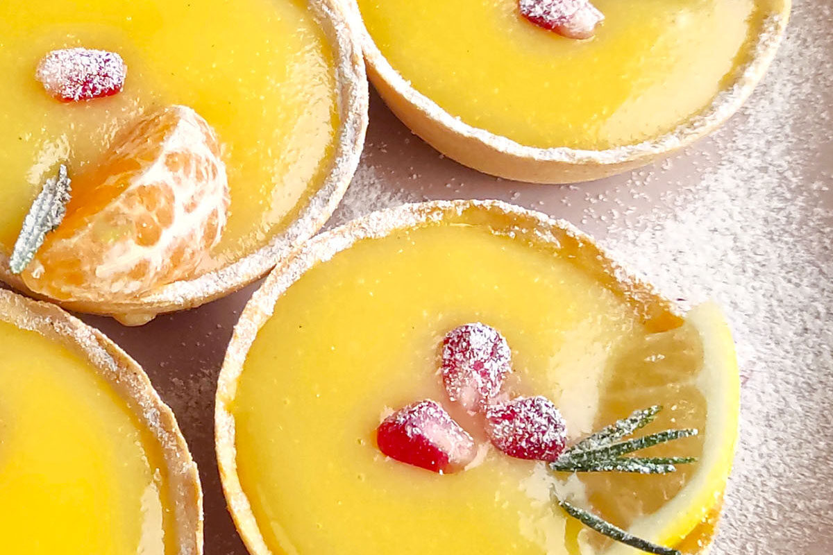2 ingredient lemon tarts square image