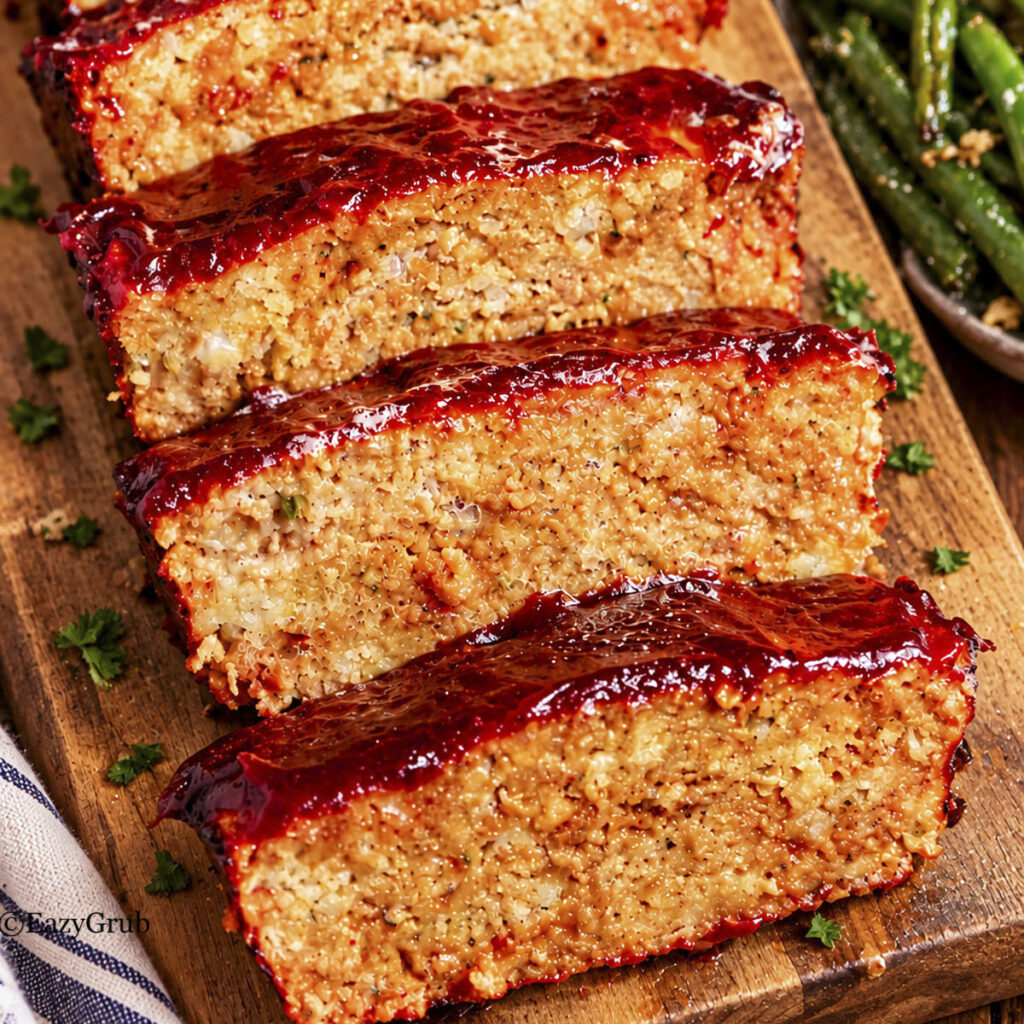 Featured image for the 4 ingredient chicken meatloaf