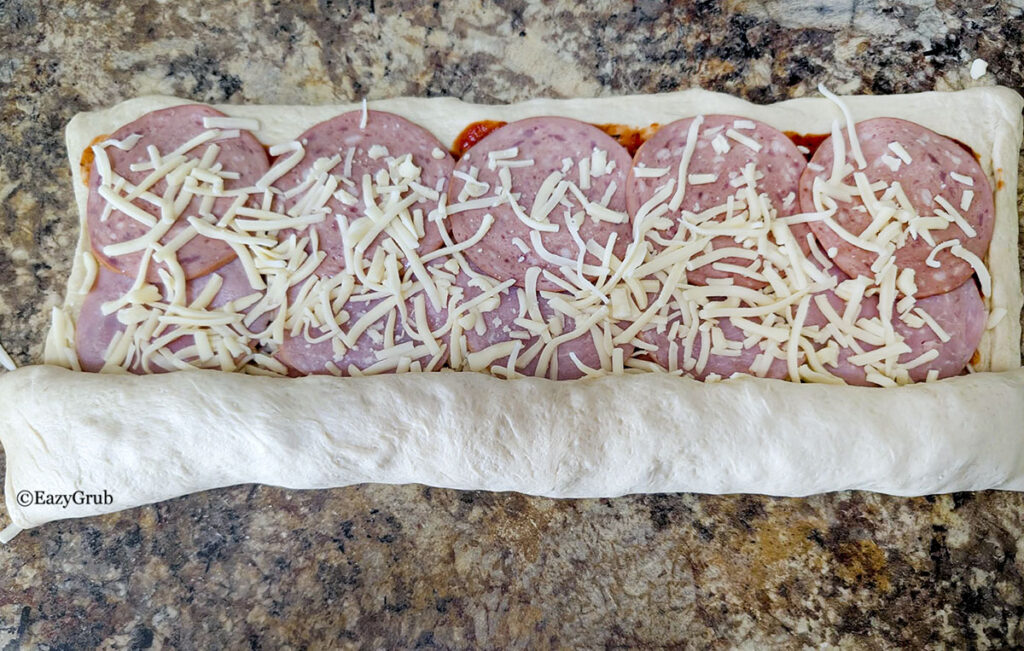 Rolling up the dough!